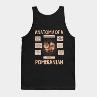 Anatomy Of A Pomeranian Tank Top